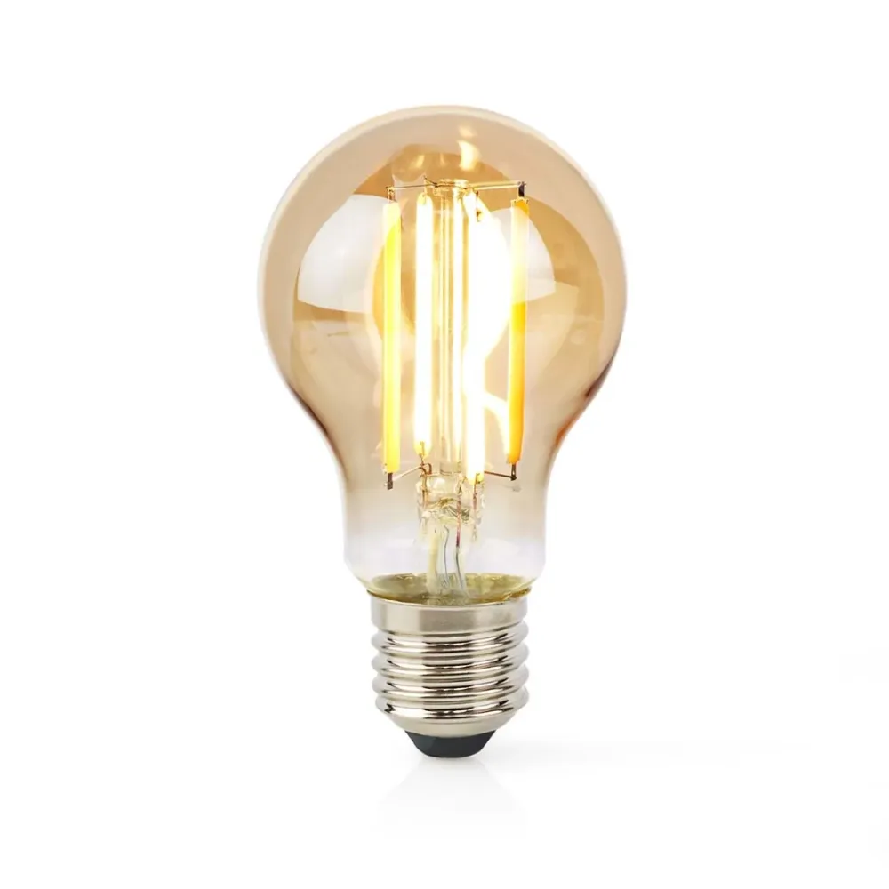 Lampe à filament intelligente - LED E27 - Blanc chaud + blanc extra chaud - SmartLife - Poire