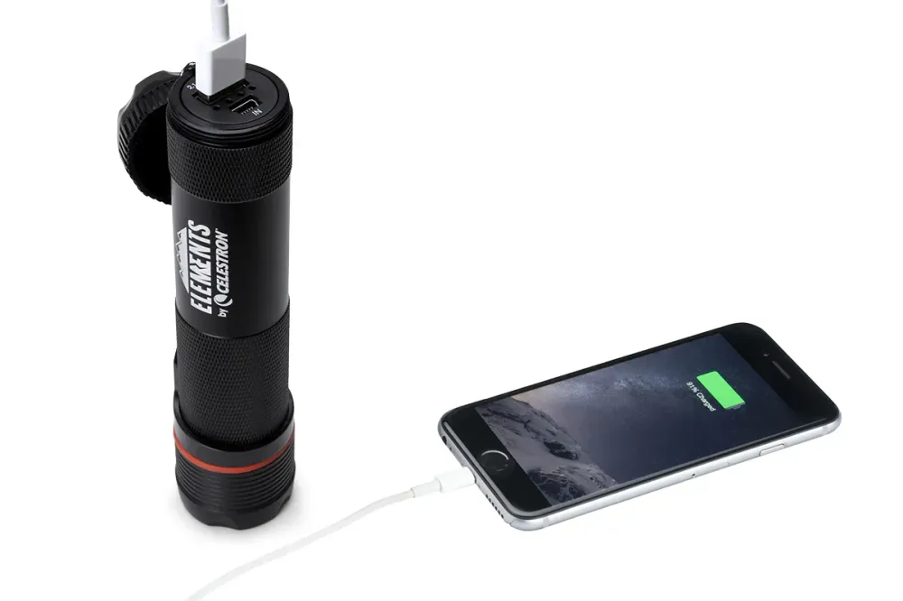 Lampe de poche LED rouge Astro Celestron Elements ThermoTorch 3 (94556)