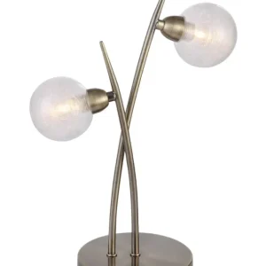 Lampe Snow laiton patiné LD 1049-2AT