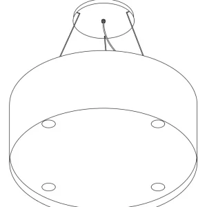 Lampe Wave 2605.304 BASE 85 cm - RAL 9017 mat (noir) - Éclairage LED