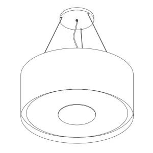 Lampe Wave 2620.414 CIRCO 90cm - 2 coloris au choix - LEDDISC