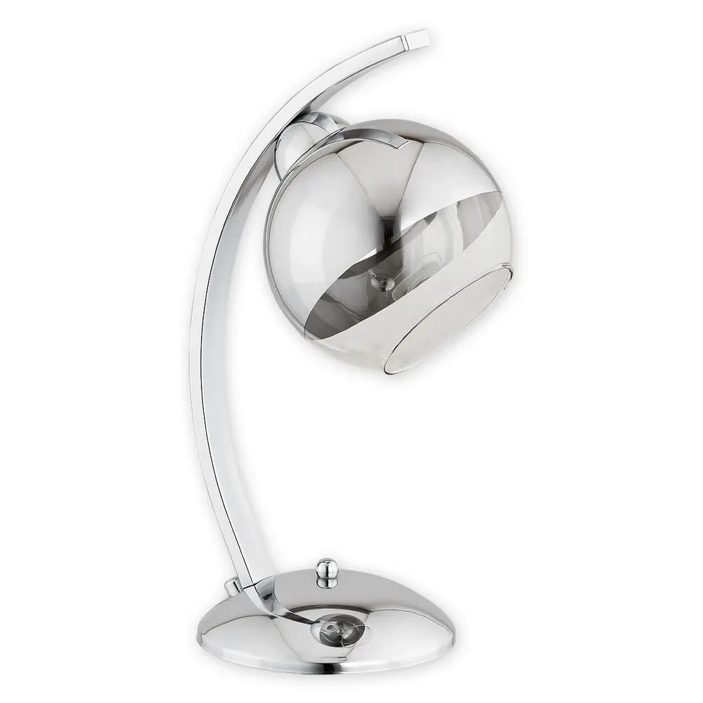 Lampe de table Lemir Leo 1xE27 acier Chrome