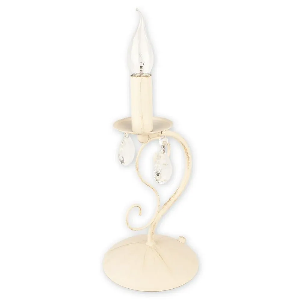 Lampe de table Lemir Velio 1xE14 acier White