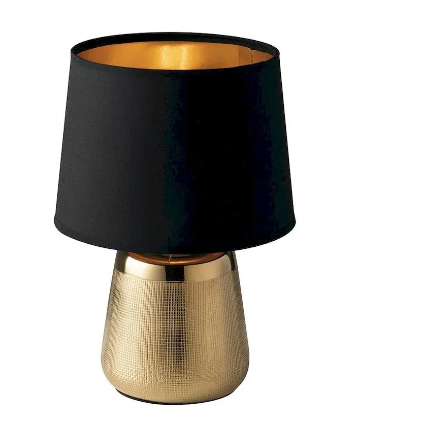 Table lamp Luce Ambiente e Design ECSTASY ceramic E14 Gold