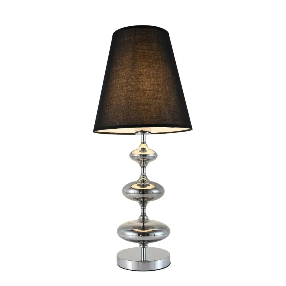 Lampe de table Lumina Deco Veneziana 1L E27, H 65cm Black
