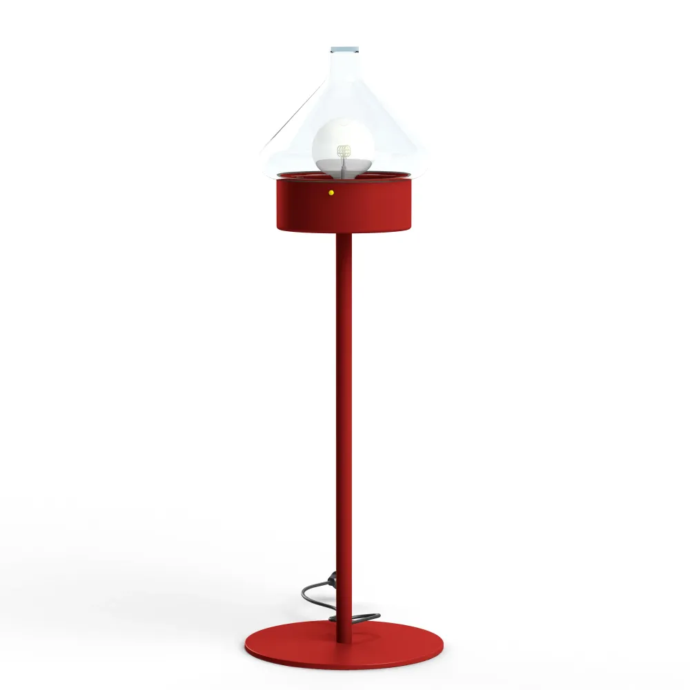 Luminaire mobile La Hutte N°3 Rouge tomate 110 166003110