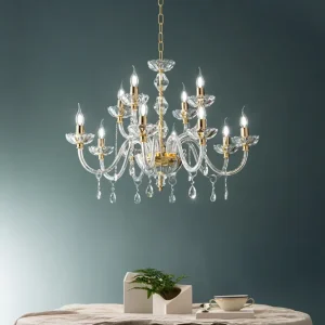Lustre Camilla transparent 12 lp-camilla-12SP-oro