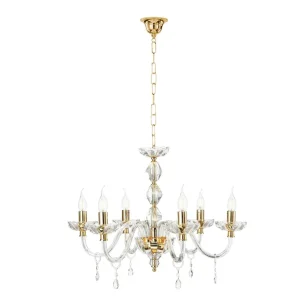 Lustre Camilla transparent 6 lp-camilla-6SP-oro