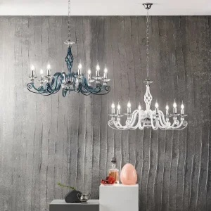 Lustre Firenze blanc 8 lumières lp-1306/8-OTT