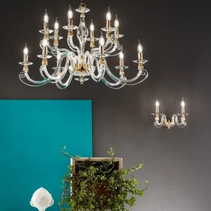 Lustre Firenze transparent 12 lumières lp-1306/8-OTT