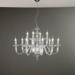 Lustre Mozart transparent 12 lp-mozart-12SP-oro