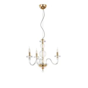 Lustre Mozart transparent 3 lp-mozart-3SP-oro