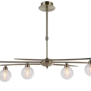 Lustre Snow laiton patiné 6 lumières LD 1049-6AP