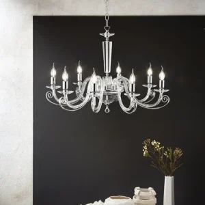 Lustre Venise chrome 8 lp-venise-8-cromo