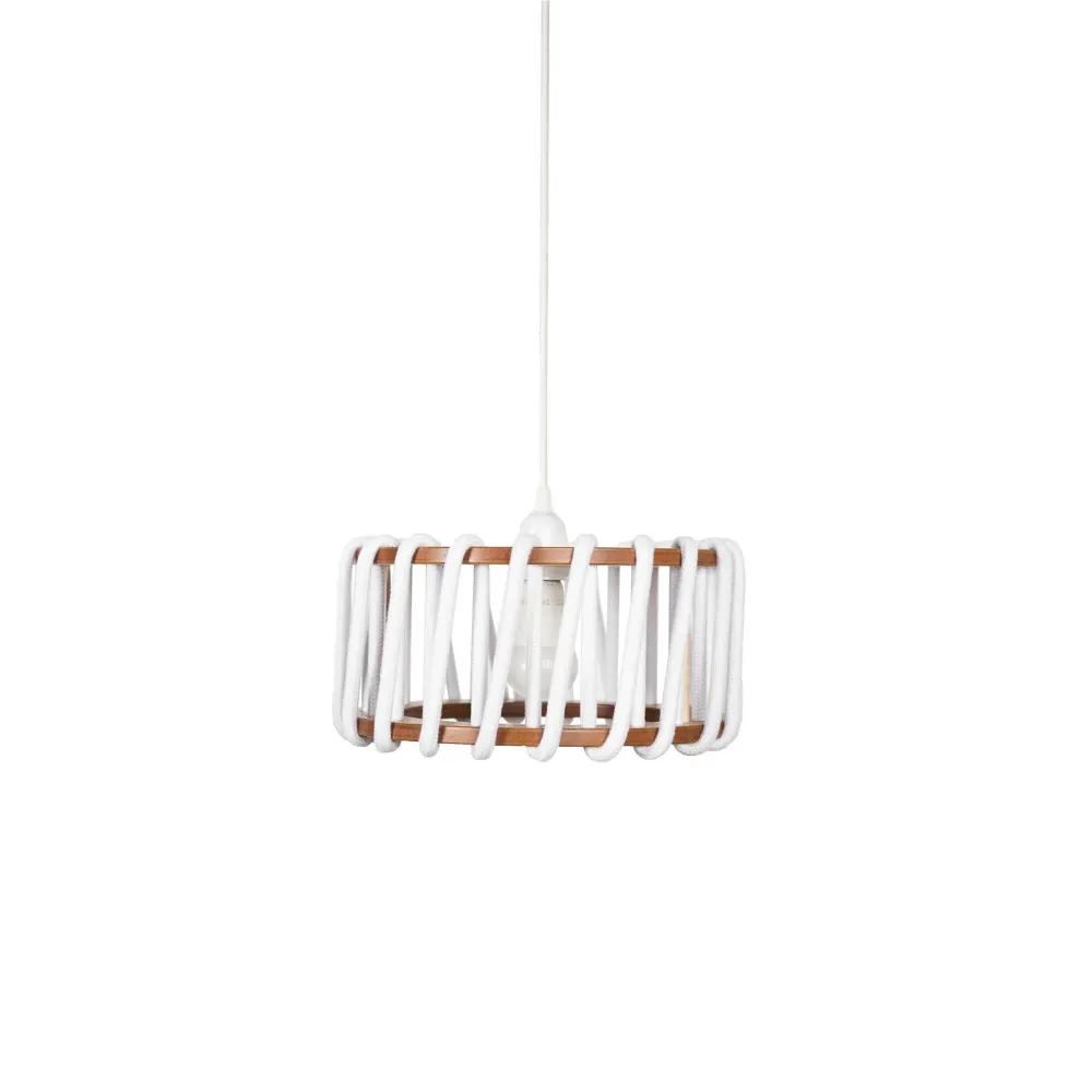 MACARON Lampe Pendante Blanc 30 cm