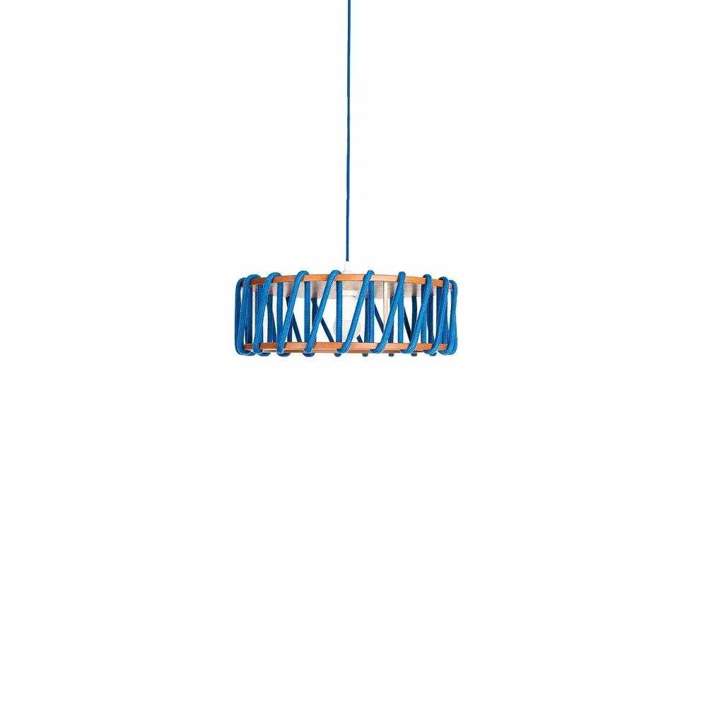 MACARON Lampe Pendante Bleue 45 cm