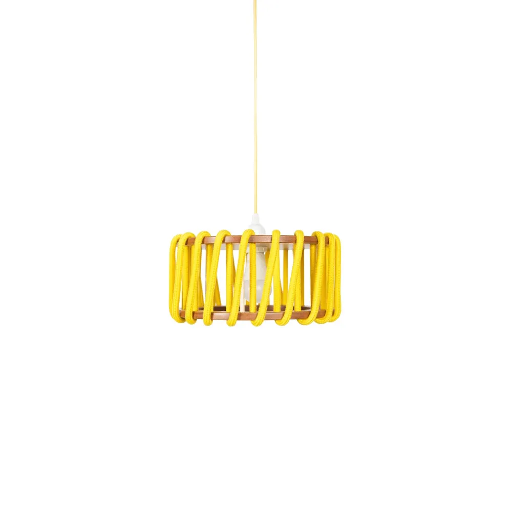 MACARON Lampe Pendante Jaune 30 cm