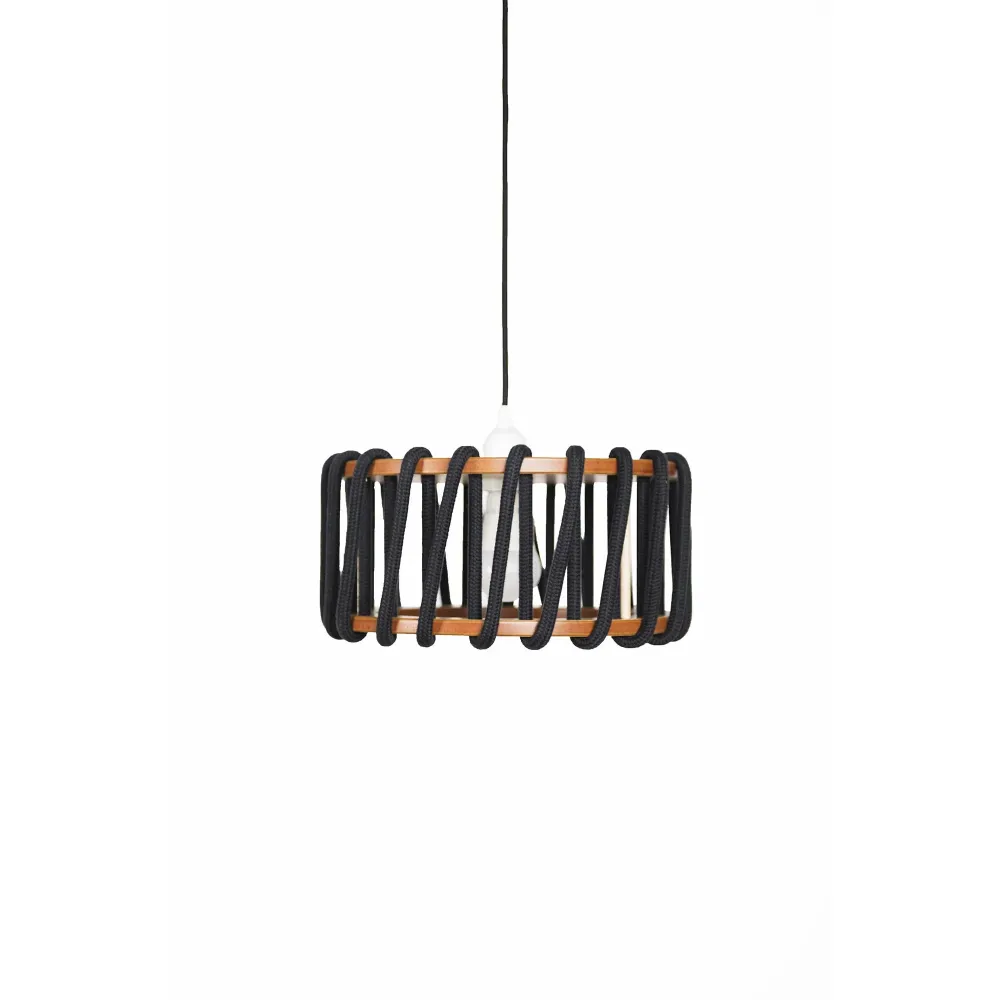 MACARON Lampe Pendante Noire 30 cm