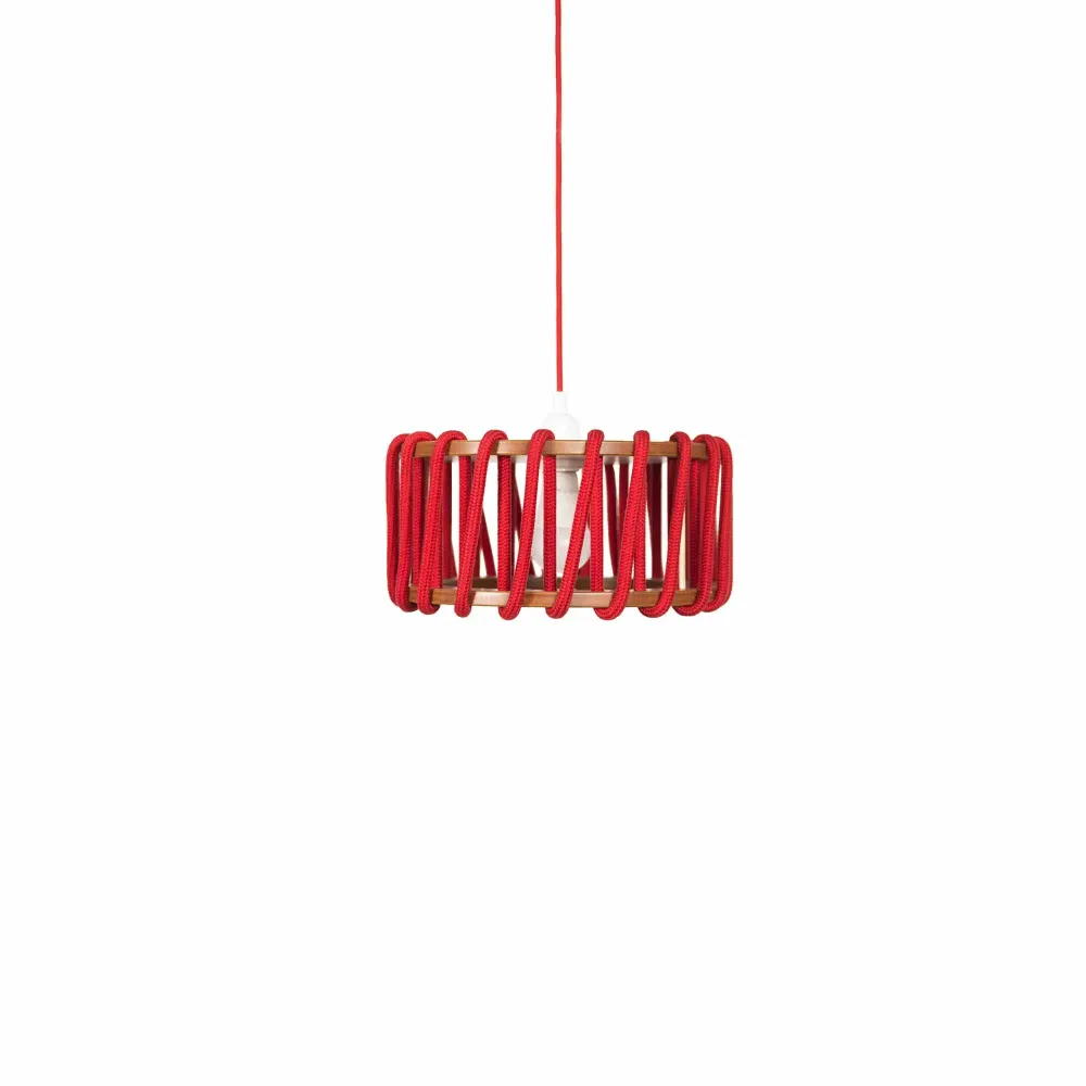MACARON Lampe Pendante Rouge 45 cm