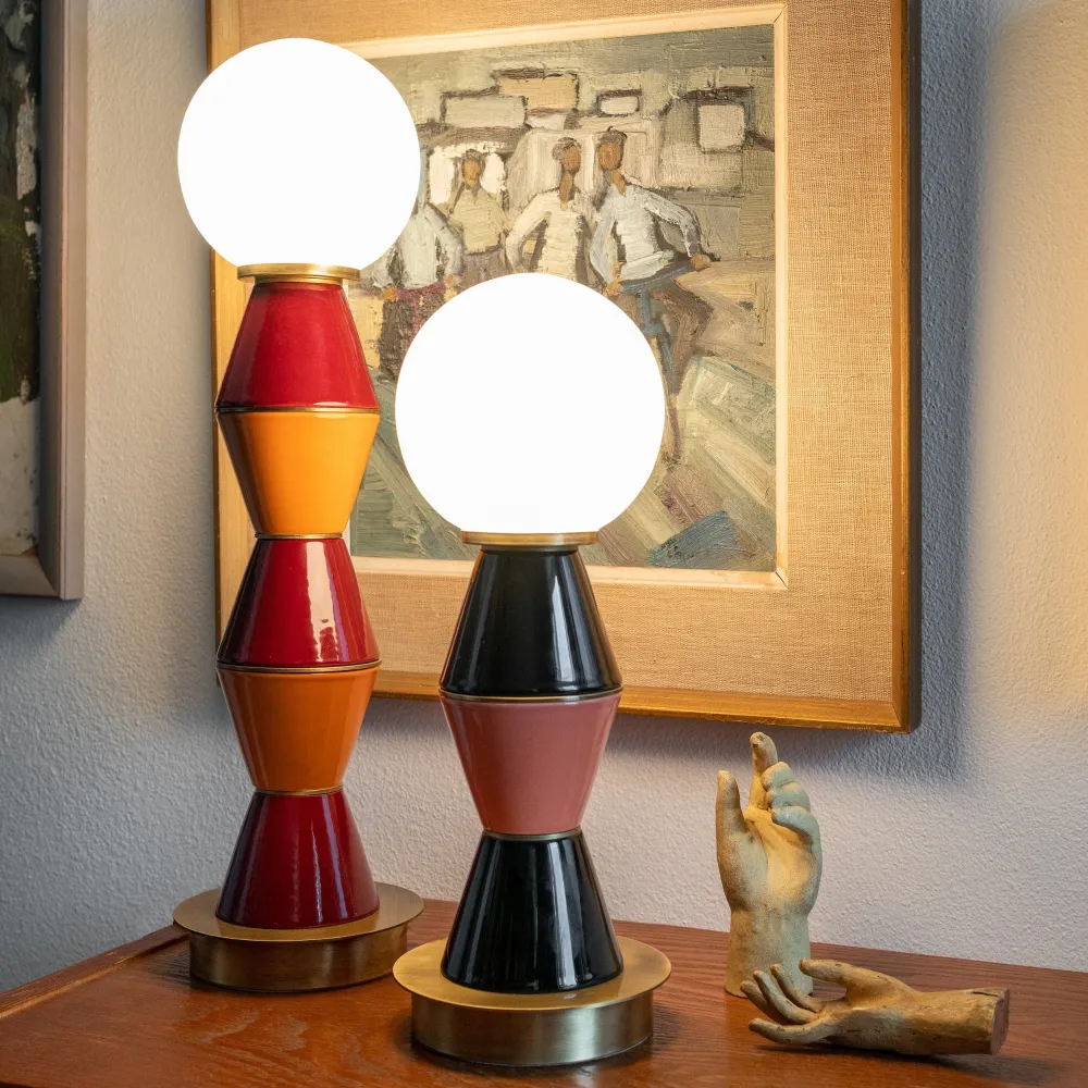 Petite lampe de table PALM par La Récréation pour Marioni