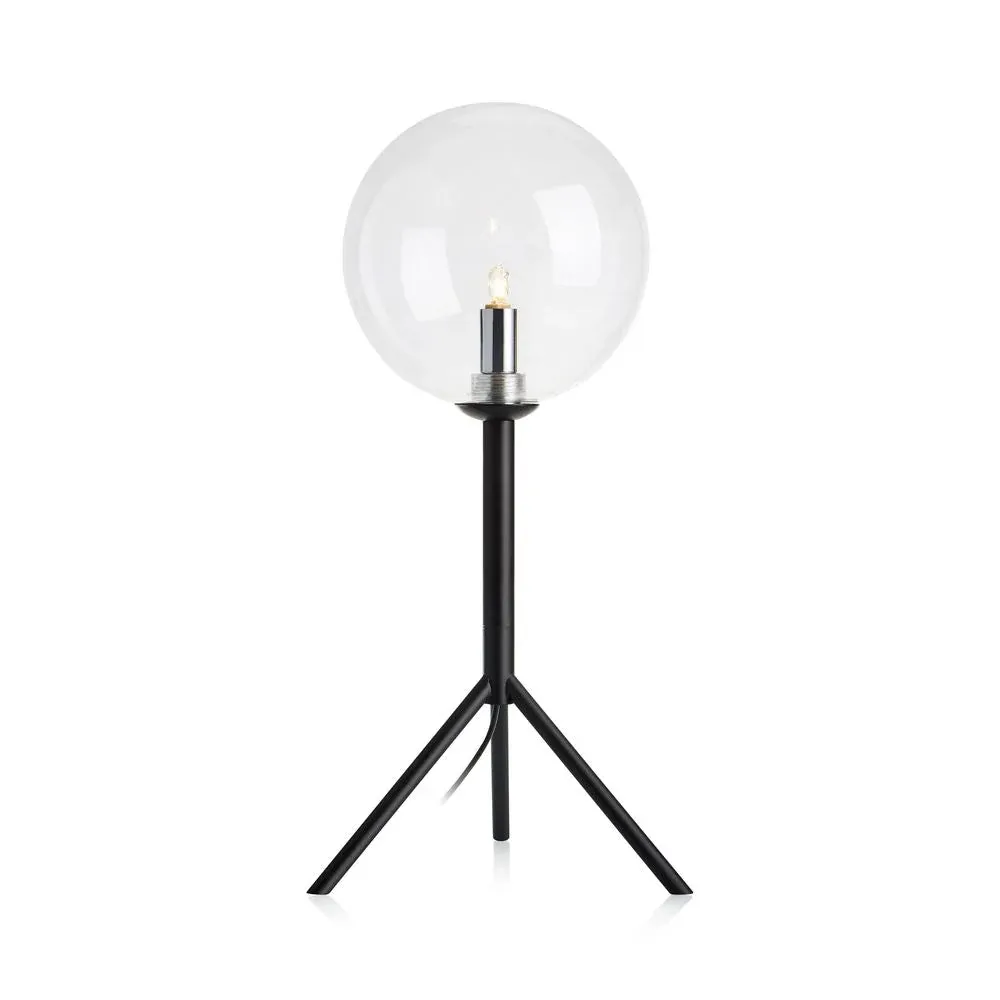 Lampe de table Markslöjd Andrew 1L, noir moderne G9