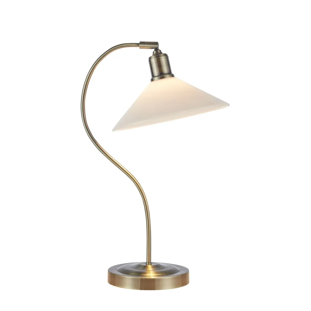 Lampe de table Markslöjd Vela 1L en laiton antique E27 Shiny