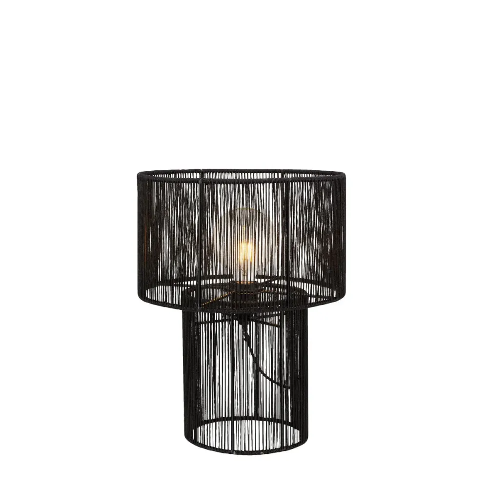 Markslöjd Soga 1L lampe de table métal E27 Black