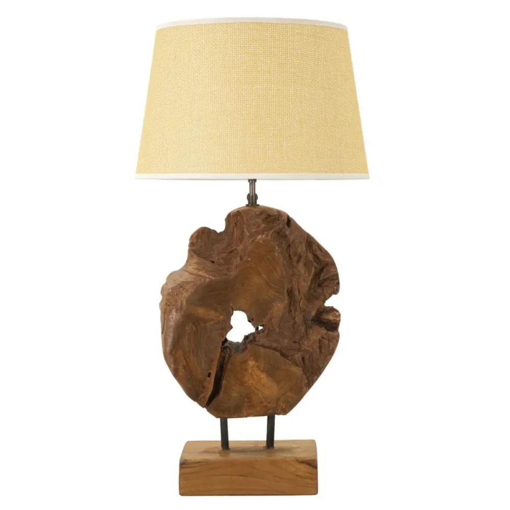 Lampe artisanale en teck recyclé – Faite à la main et durable Mauro Ferretti