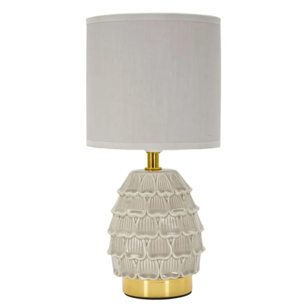 Lampe de chevet en forme de pin couleur crème au design élégant Mauro Ferretti
