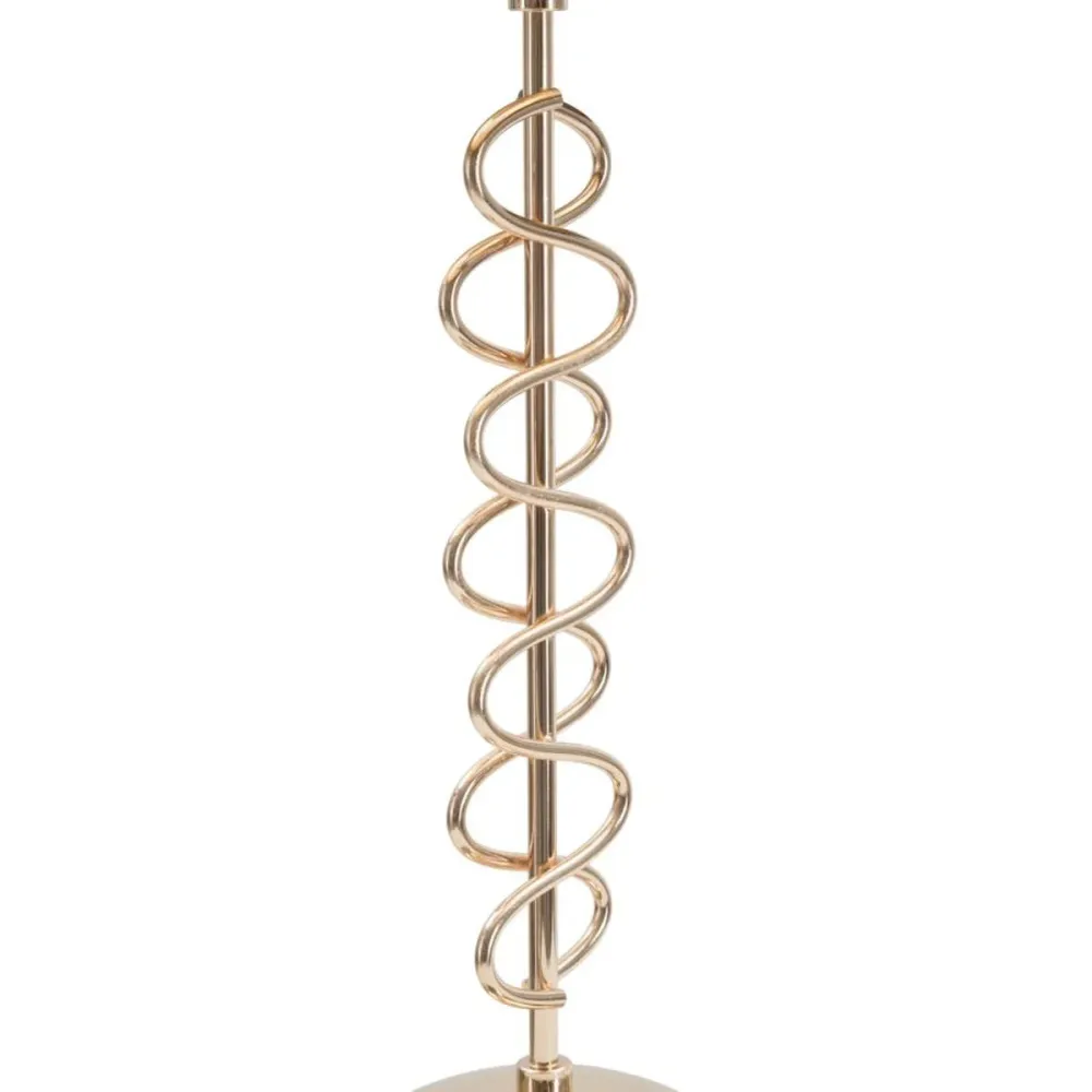 Lampe de table contemporaine dorée avec abat-jour noir Mauro Ferretti