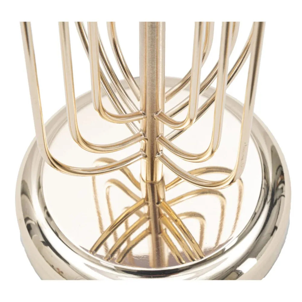 Lampe de table dorée avec abat-jour rose – Accessoire glamour et moderne Mauro Ferretti