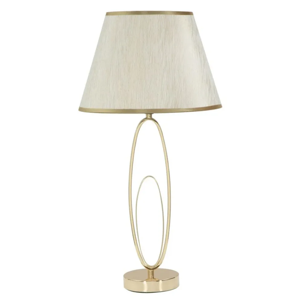 Lampe de table dorée et crème – Accessoire chic et moderne Mauro Ferretti
