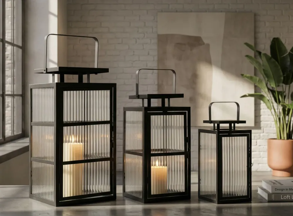 Mauro Ferretti Andromeda lantern set 3 pcs metal