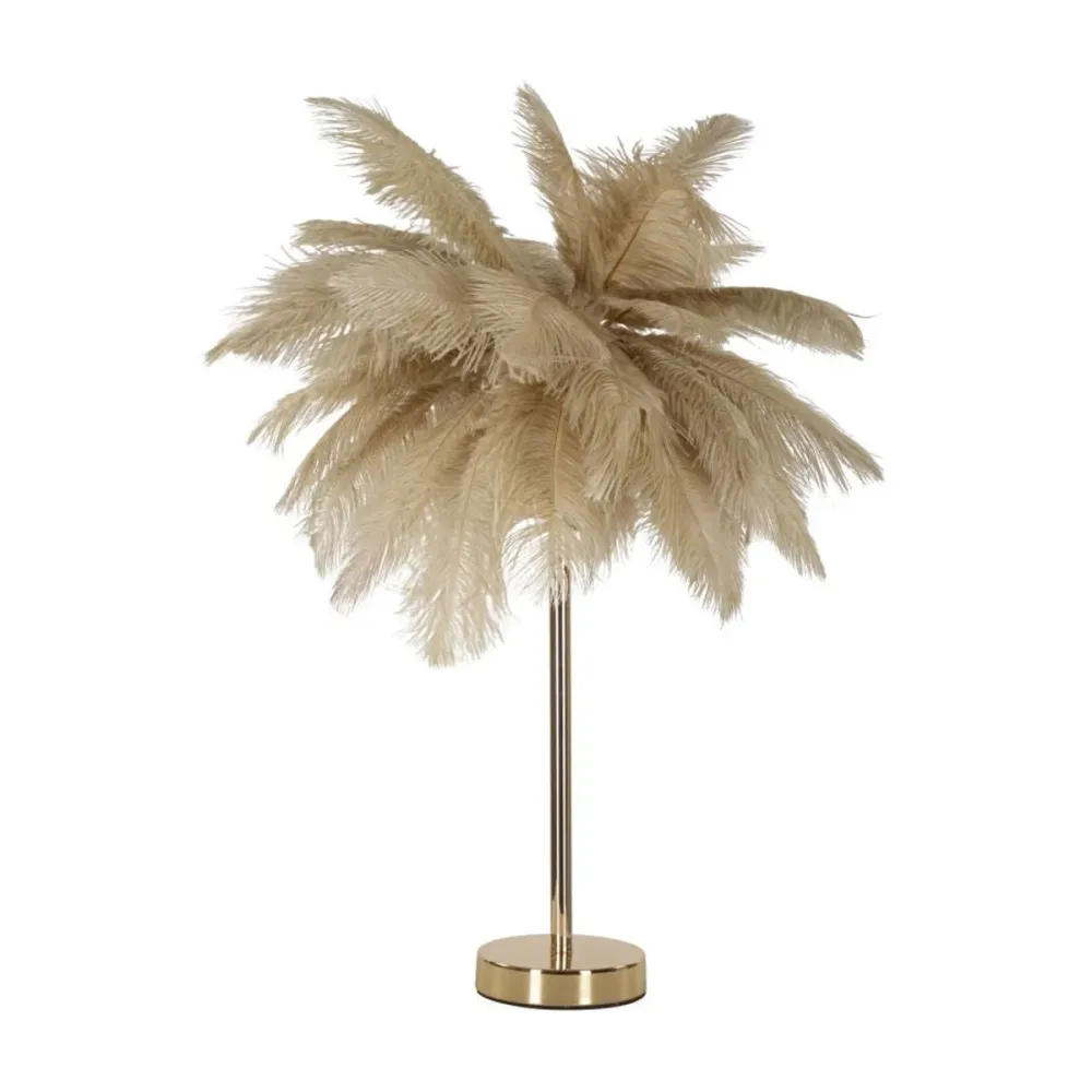 Mauro Ferretti Palm table lamp cammello metal