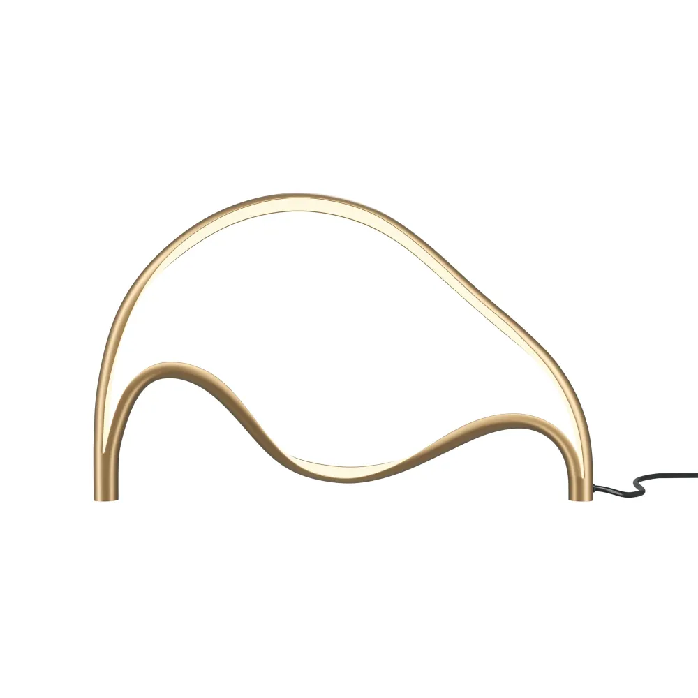 Lampe de table Maytoni Plons 1L, LED en laiton, hauteur 24,5 cm