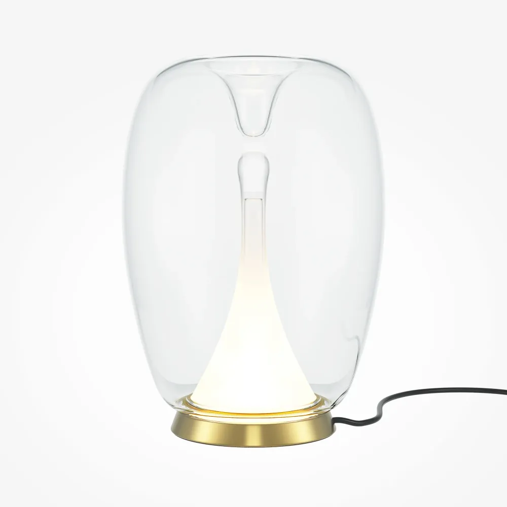 Lampe de table Maytoni Splash 1L, LED dorée, diamètre 20 cm