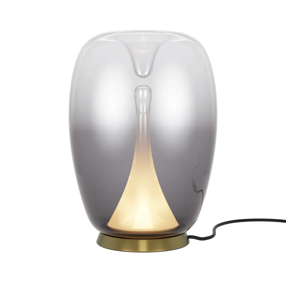 Lampe de table Maytoni Splash 1L, LED dorée, diamètre 20 cm