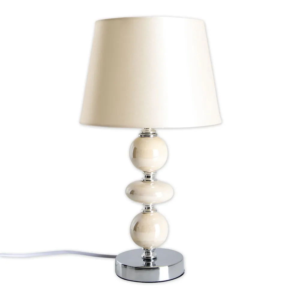 Lampe de table en céramique Näve Araga h: 36 cm Beige Naeve