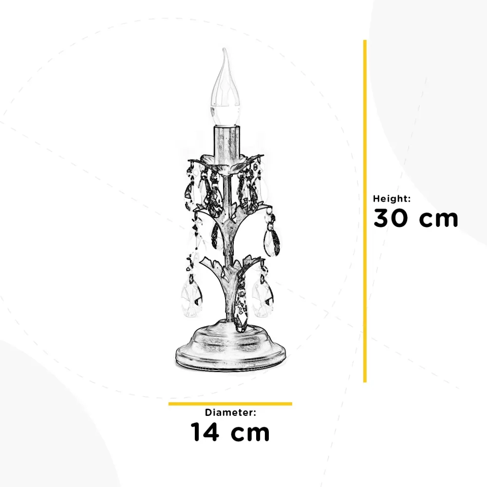 Lampe de table Onli Lighting Kate 1L E14 H 30cm