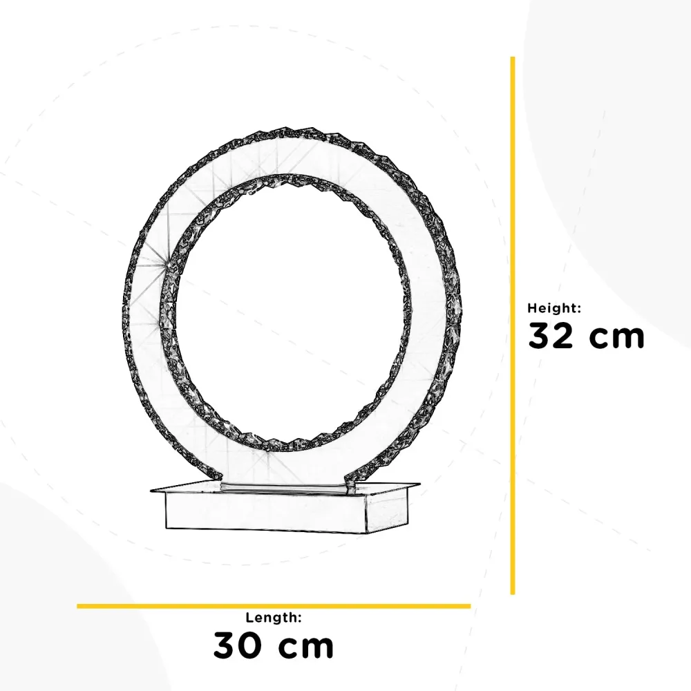 Lampe de table Onli Lighting Saturno LED H 32 cm