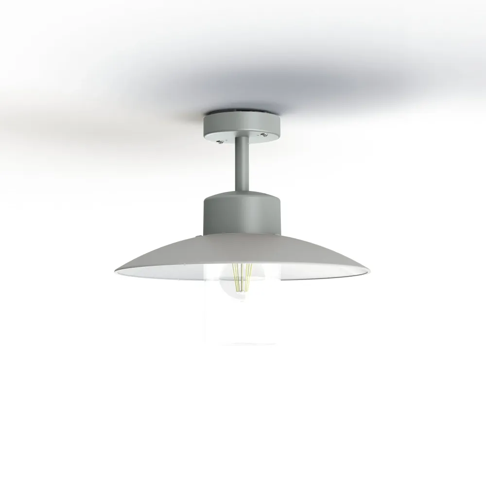 Plafonnier AUBANNE N°2 clair Gris métal 023 101003023
