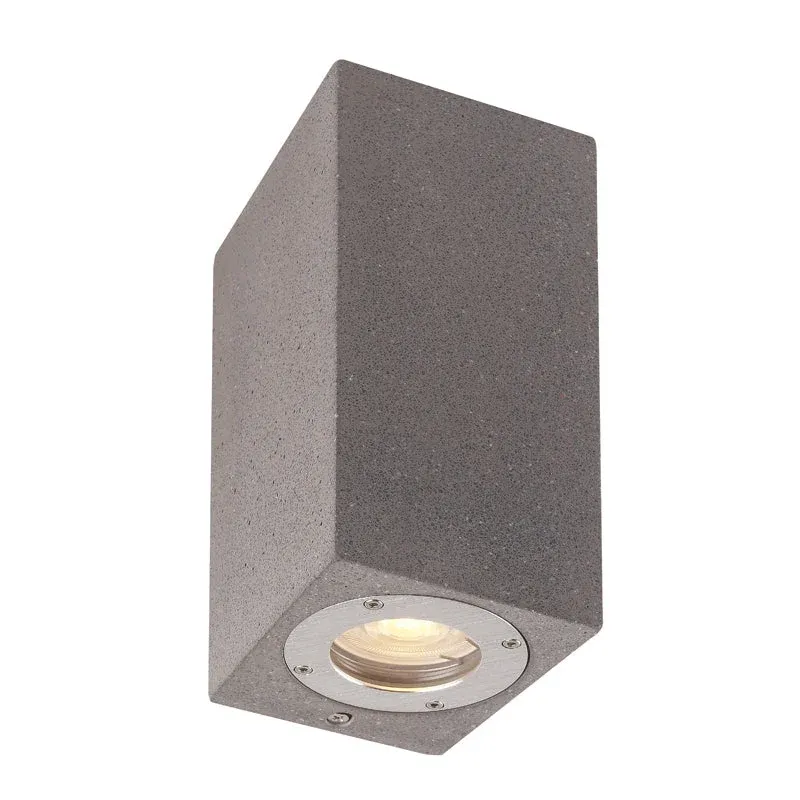 Plafonnier extérieur LEVI gris foncé carré Mantra 7187