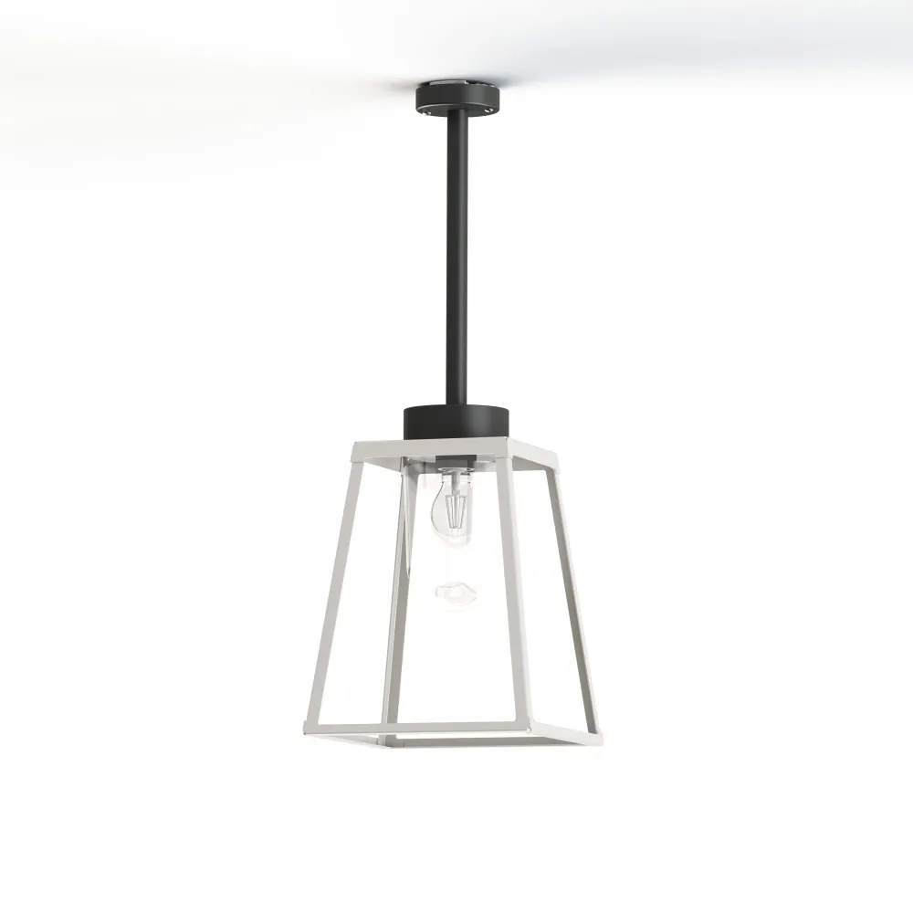 Plafonnier LAMPIOK 2 N°1 diffuseur clair Blanc pur 101 - Gris noir 107 178001101