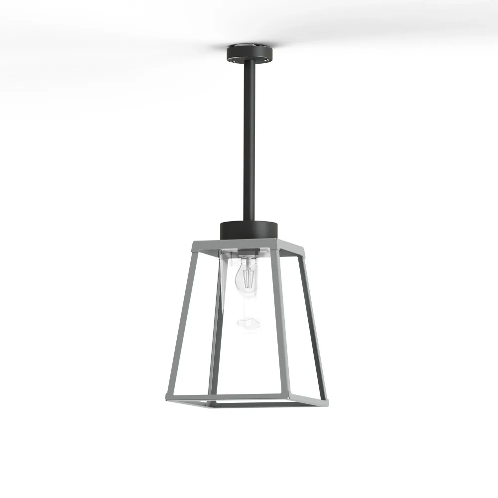 Plafonnier LAMPIOK 2 N°1 diffuseur clair Gris soie 105 - Gris noir 107 178001105