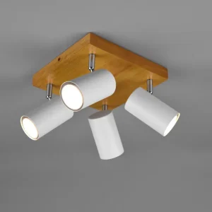 Plafonnier Marley bois/blanc 4L 812400431