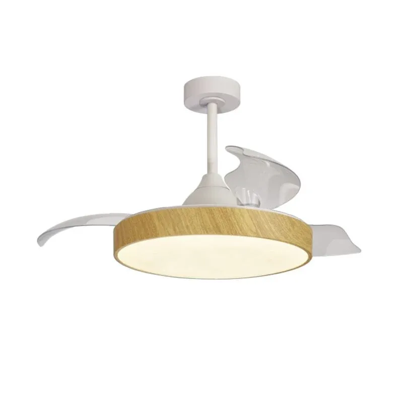 Plafonnier ventilateur ALASKA PM aspect bois Mantra 8756