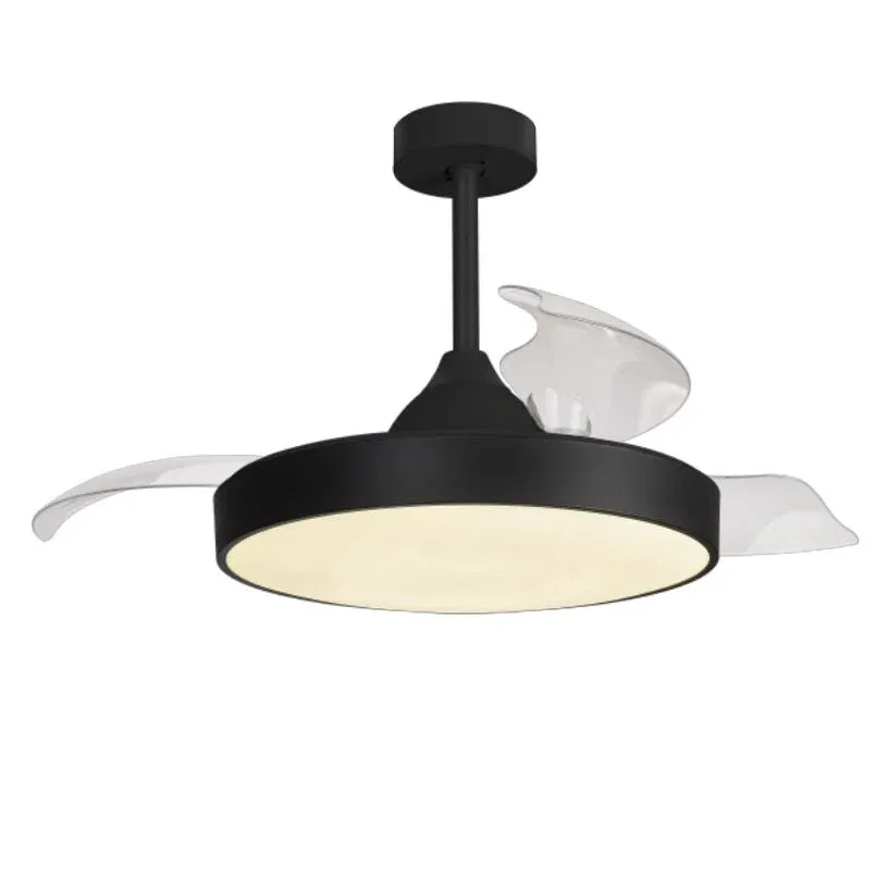 Plafonnier ventilateur ALASKA GM noir Mantra 8754