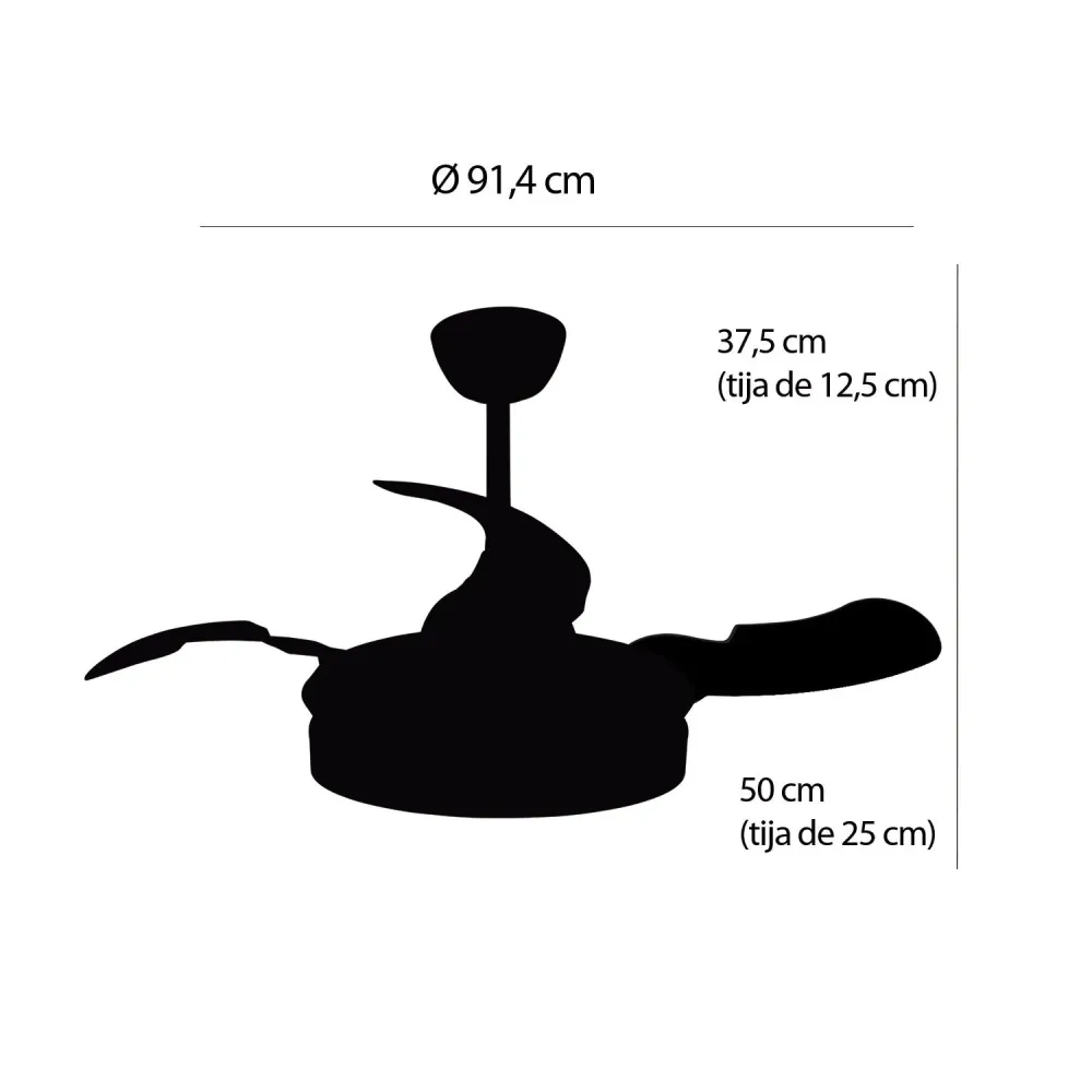 Plafonnier ventilateur Atlantique LOVA 7037