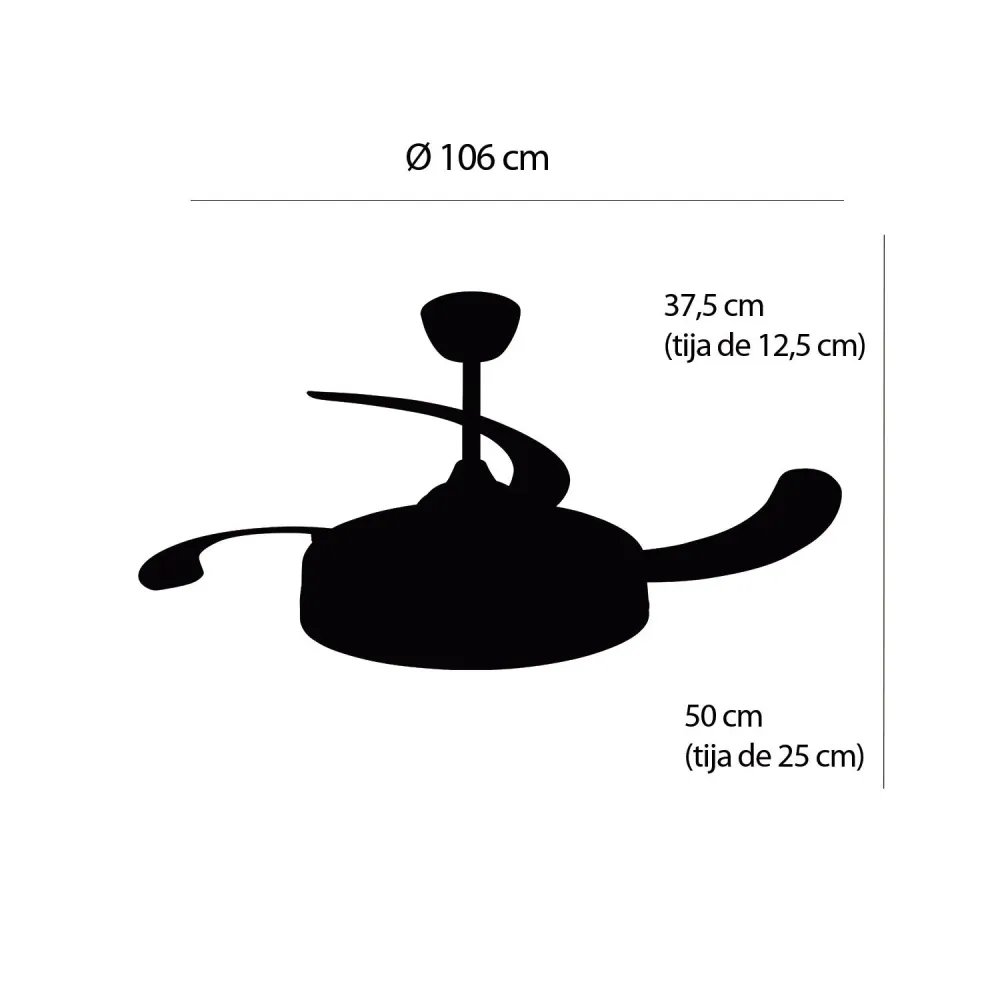 Plafonnier ventilateur Atlantique LOVA 7055