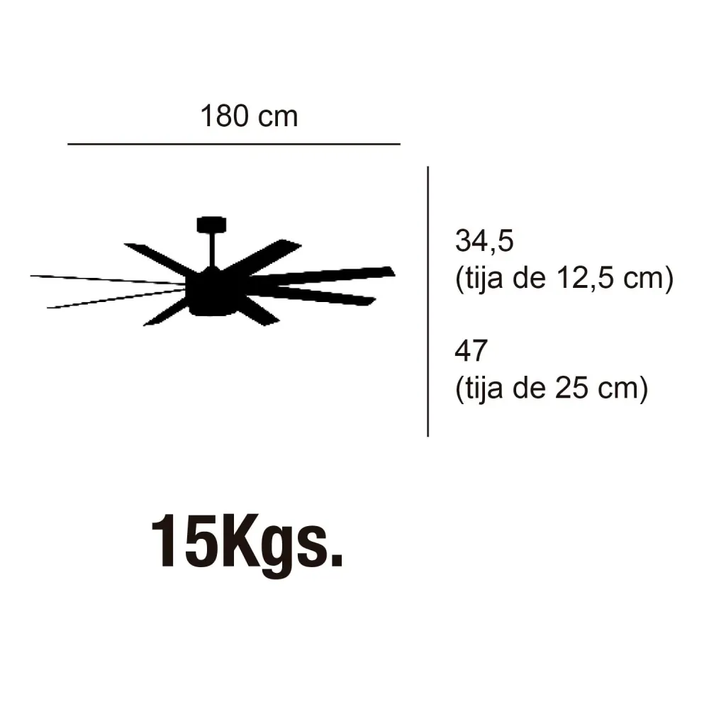 Plafonnier ventilateur Manhattan LOVA 55130
